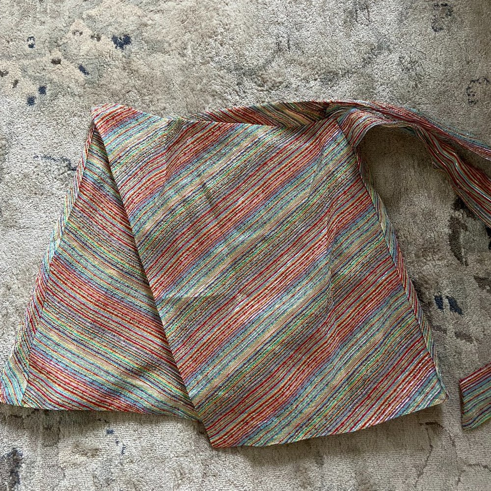 Lovers + Friends rainbow wrap skirt